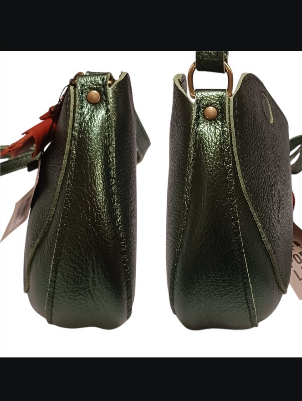 Portland Leather Koala Sling Bag Greench & Mockingbird Pouch - Picture 7 of 16